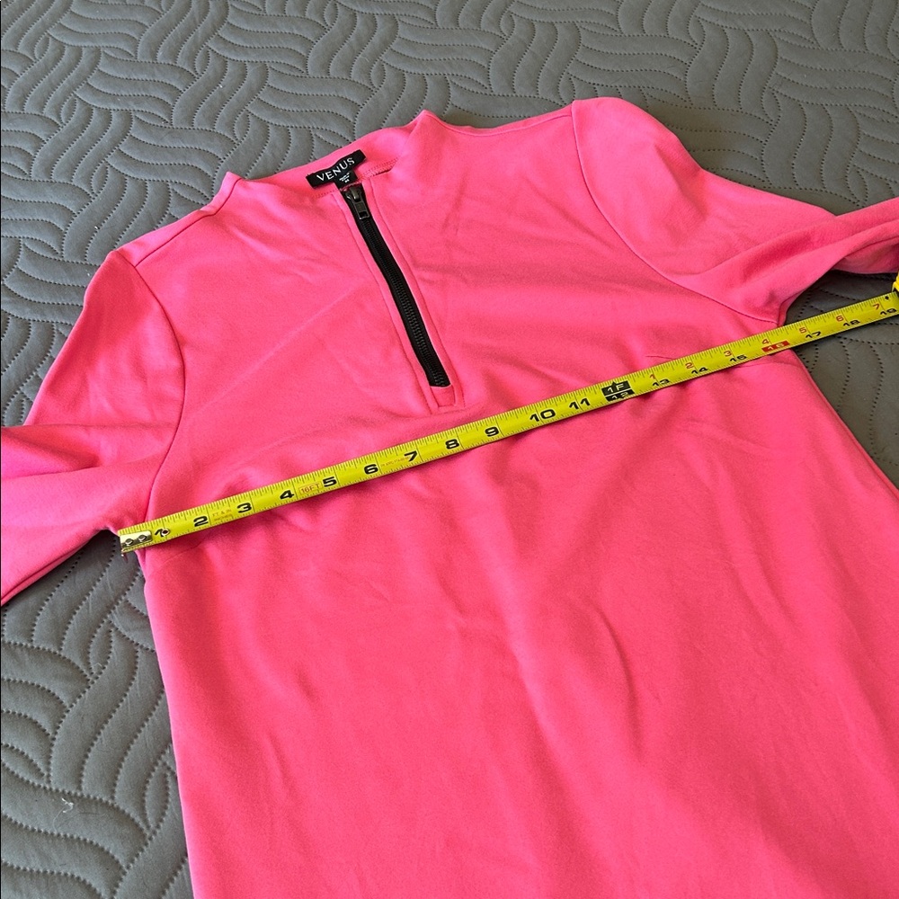 EUC - 🩷VENUS Vibrant Pink Zippered Dress - Picture 3 of 6